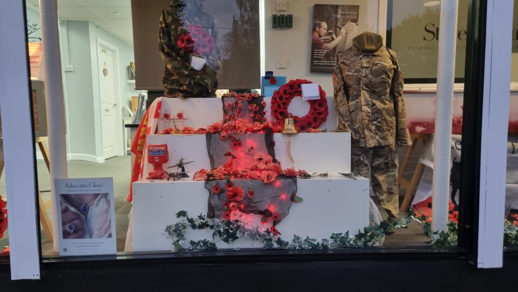 Remembrance window display