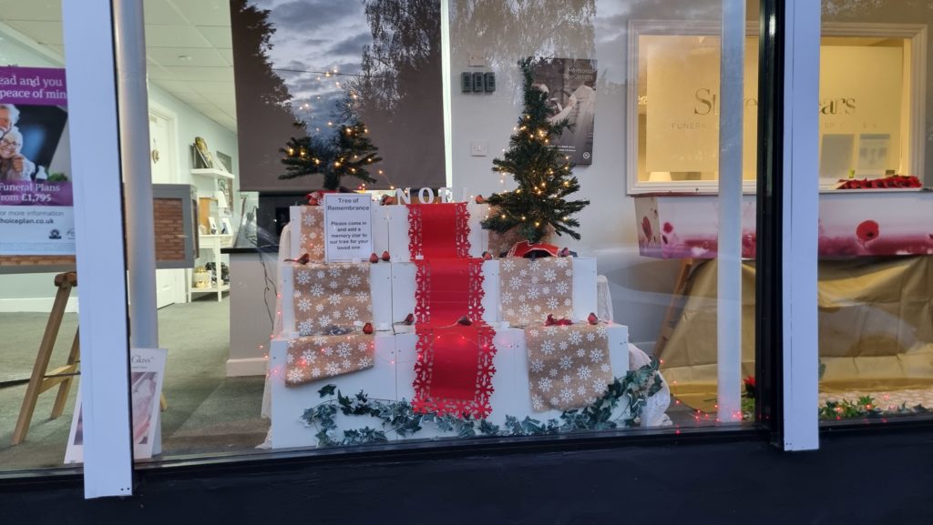 xmas window display